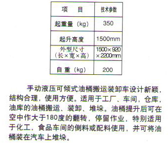 COT-350型液壓油桶搬運車1